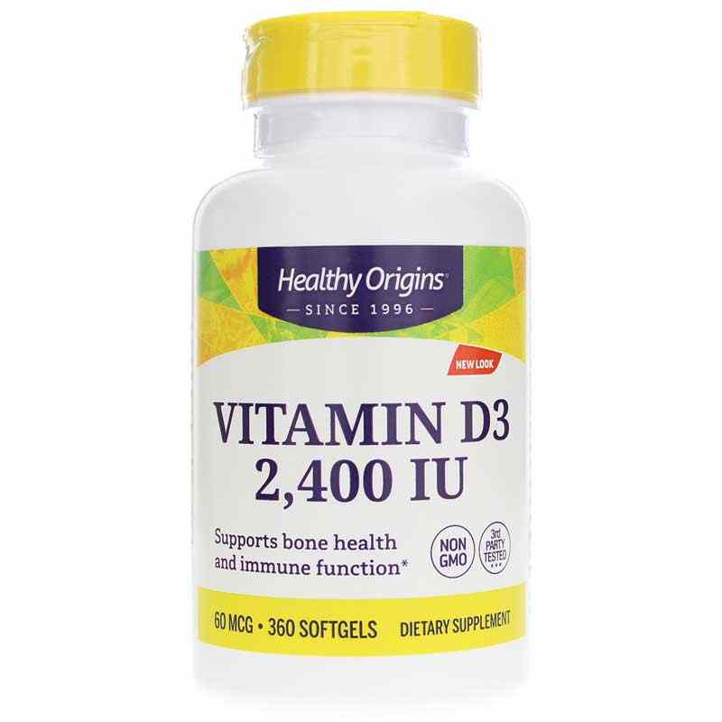 Vitamin D3 2400 IU, Healthy Origins
